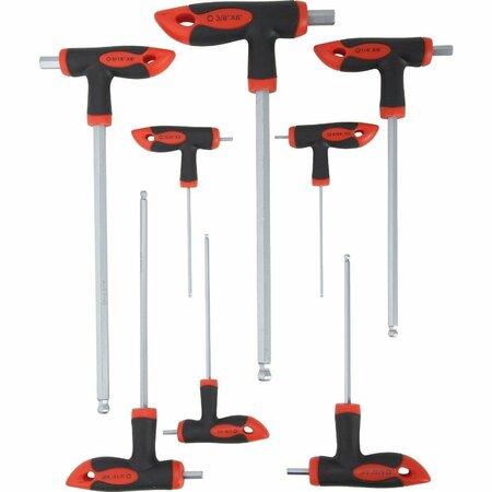 ALL-SOURCE Standard T-Handle Hex Key Set, 8-Piece 315222